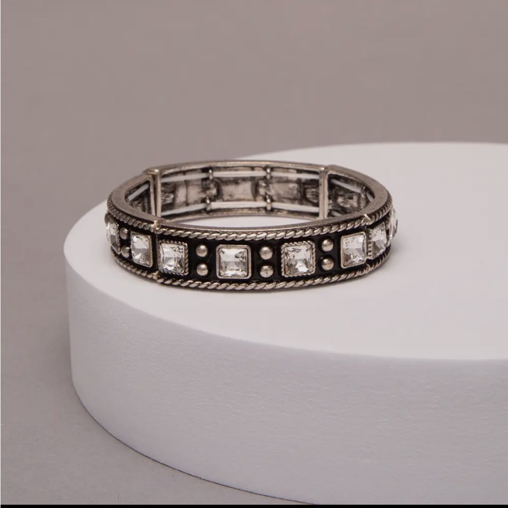 Elegant Silver-Toned Women's Bracelet